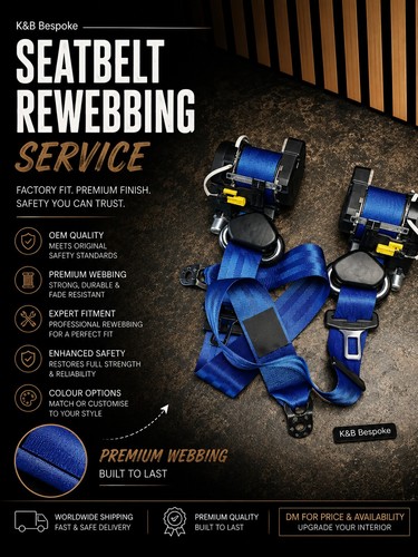 Seat belts webbing - belts, service