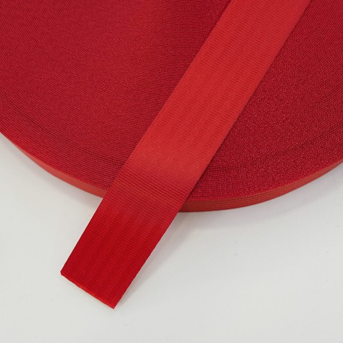 Red car seat belt - -,