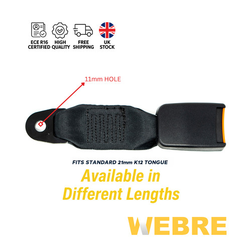 Universal webbed seat belt - webbed,