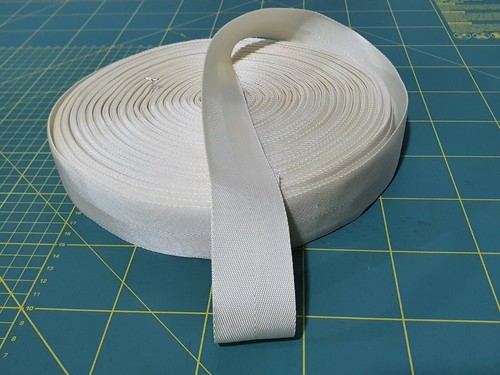 Ivory webbing 38mm wide seat - ivory,