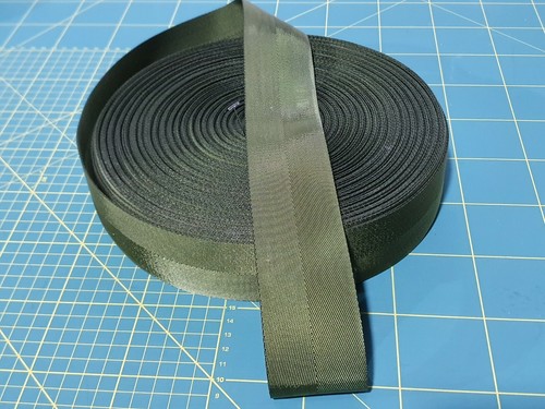 Green webbing 50mm - wide, seat