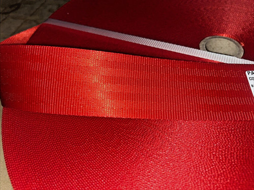 Webbing 100 meters red - webbing,